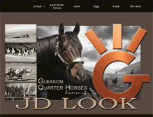 Tablet Screenshot of gleasonquarterhorses.com